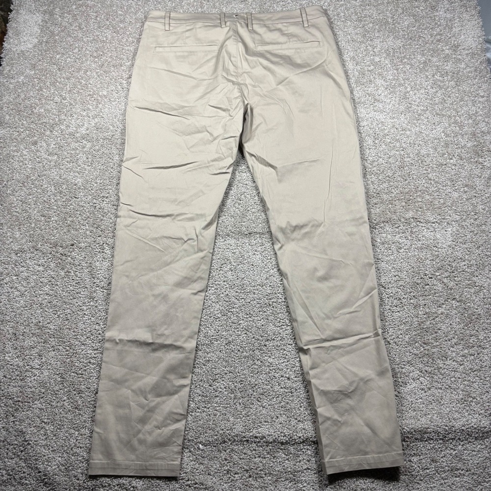 Birddogs Boomstick Unlined Chino Pants Khaki Tan Mens 36x34 Slim Tapered Stretch
